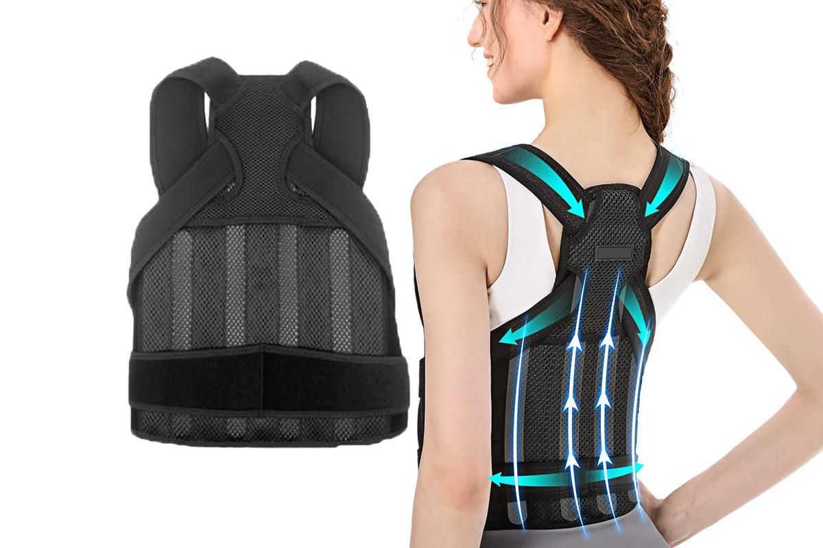 Back Brace Posture Corrector for Women and Men Back Straightener Scoliosis and Hunchback Correction -M - Image 6
