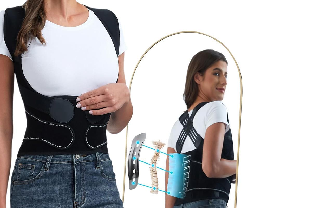 Back Straighter for Lower Back Pain Relief Back Brace Posture Corrector with Spine Vertical Alignment System -M - Image 3