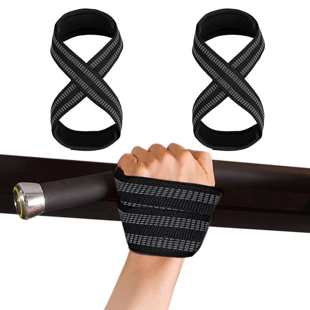 Figure 8 Lifting Straps for Deadlift Weightlifting Prevent Grip Slip Gym Wrist Belt - Image 8