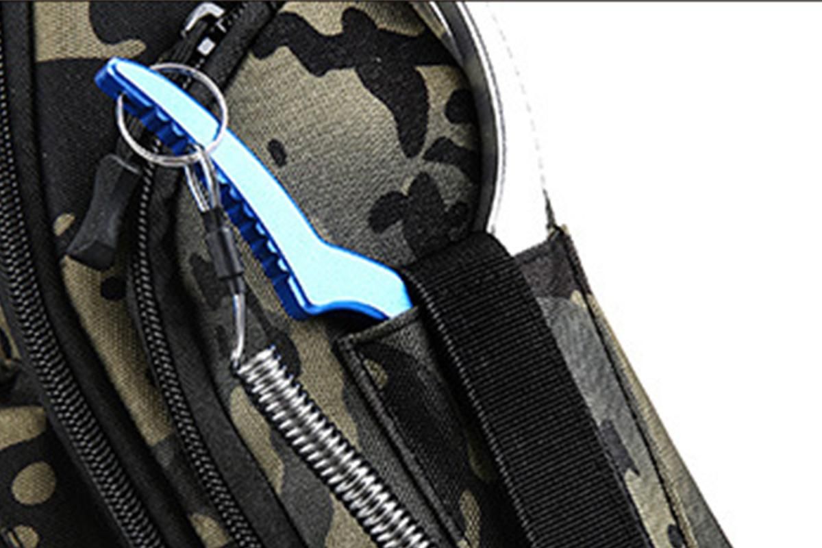 Fishing Tackle Backpack With Rod Holder Outdoor Shoulder Fishing Gear Bags - Green - Image 4