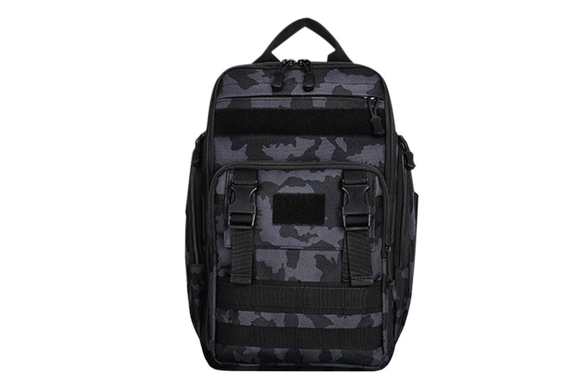 Fishing Tackle Backpack With Rod Holder Outdoor Shoulder Fishing Gear Bags - Deep Blue - Image 2