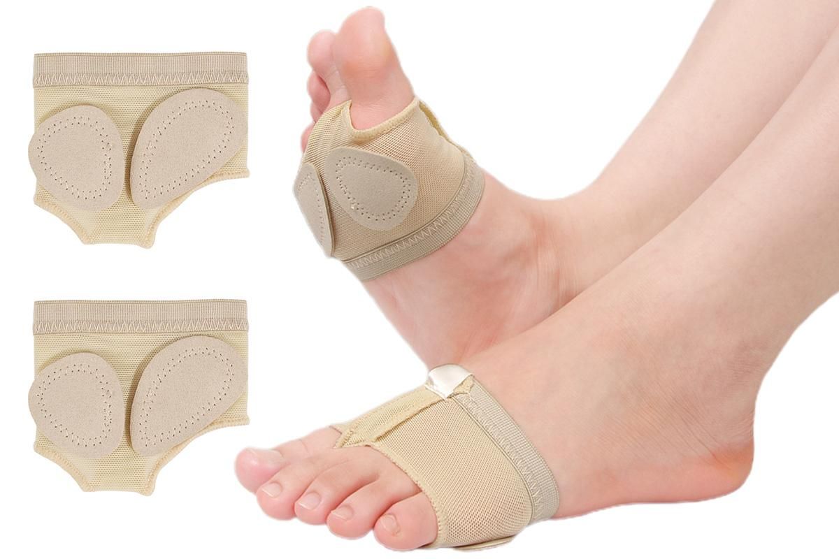 Foot Thongs Toe Undies Forefoot Shoes Ballet Dance Paws Pad Cover Half Lyrical - S - Image 1