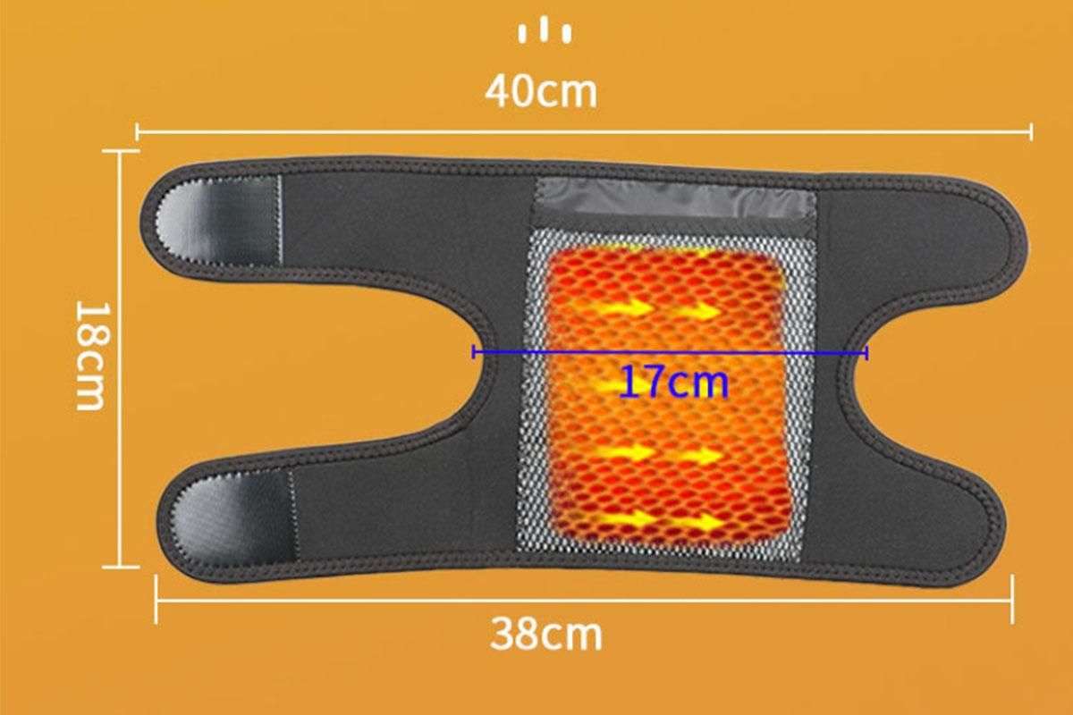 Heated Elbow Brace Adjustable Heating Elbow Wrap Pad With 3 Level Temperature Setting Hot Therapy for Tendonitis - Black - Image 7
