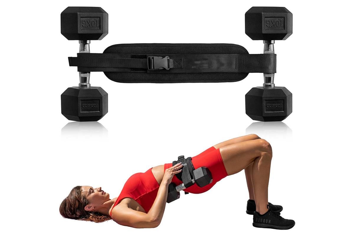 Hip Thrust Belt For Dumbbells Booty Belt For Hip Thrust Slip-Resistant Pad - Image 1