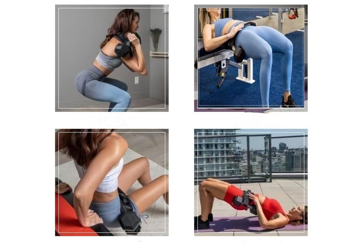 Hip Thrust Belt For Dumbbells Booty Belt For Hip Thrust Slip-Resistant Pad - Image 3