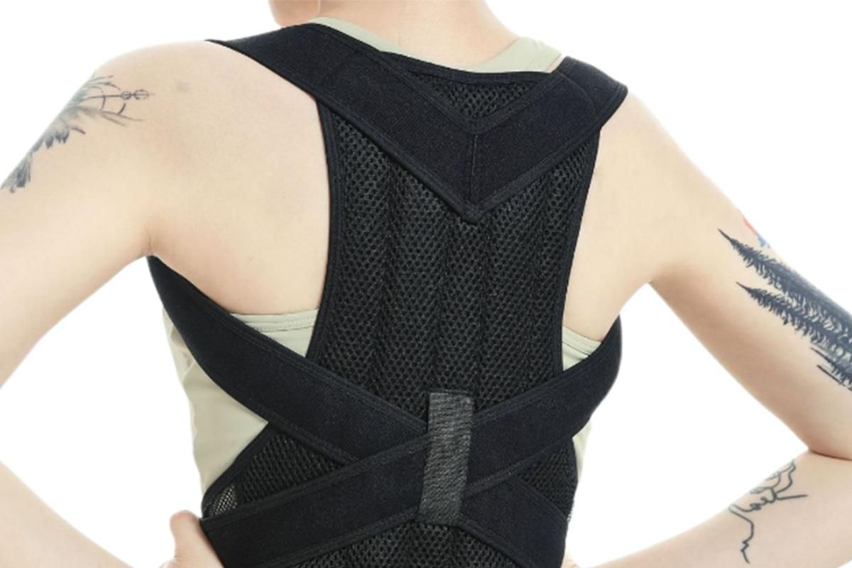 Hook and Loop Shoulder Support Brace Belt Back Posture Correctors -XL - Image 6