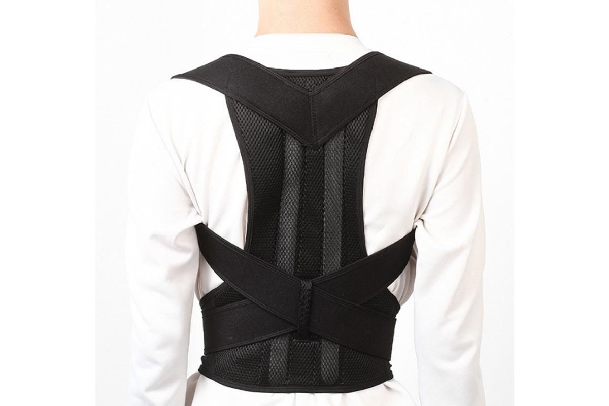 Hook and Loop Shoulder Support Brace Belt Back Posture Correctors -L - Image 5