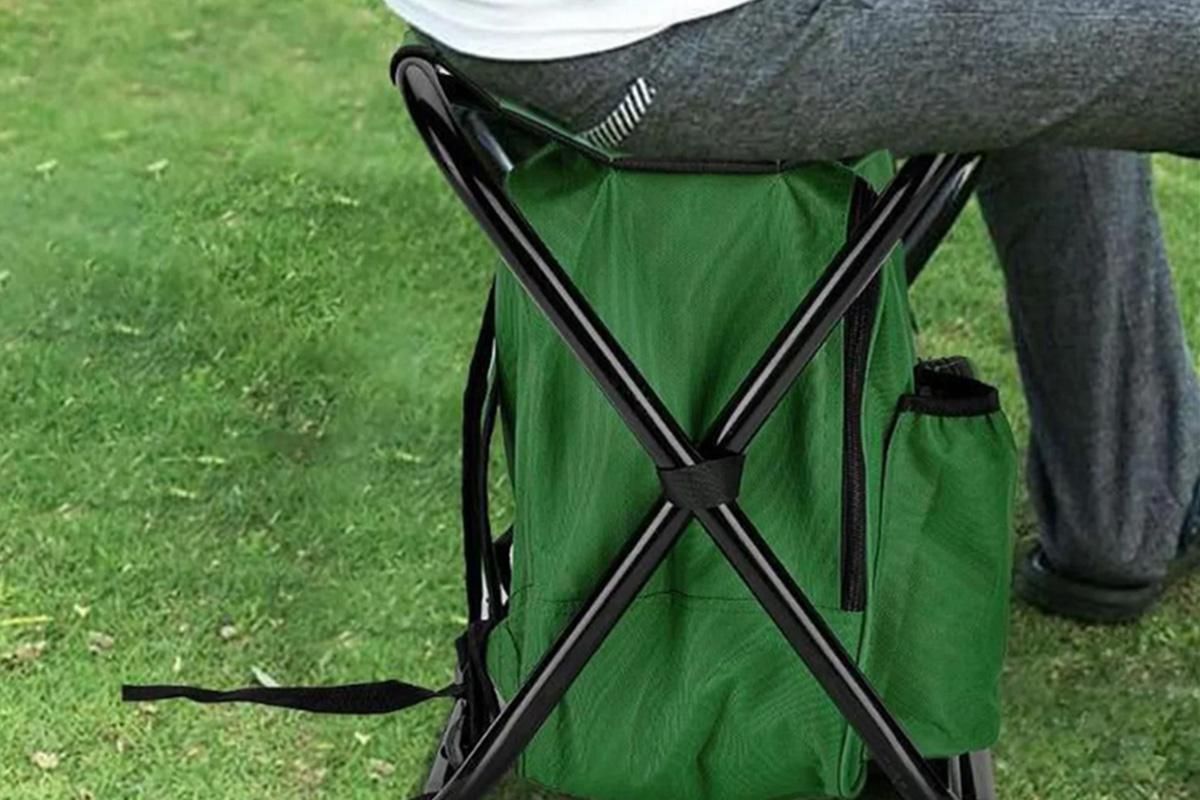 Portable Cooler Stool Multi-Function Folding Fishing Chair - Green - Image 7