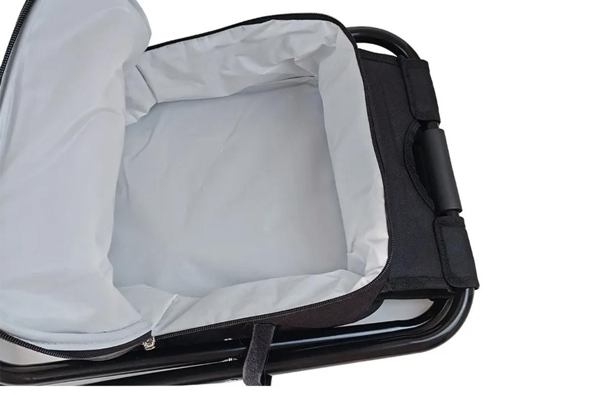 Portable Cooler Stool Multi-Function Folding Fishing Chair - Black - Image 4