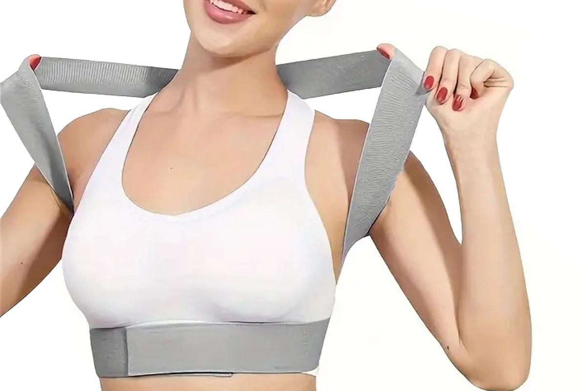 Posture Corrector for Women Adjustable Back Brace For Clavicle Shoulder Support and Providing Neck Shoulder -L - Image 8