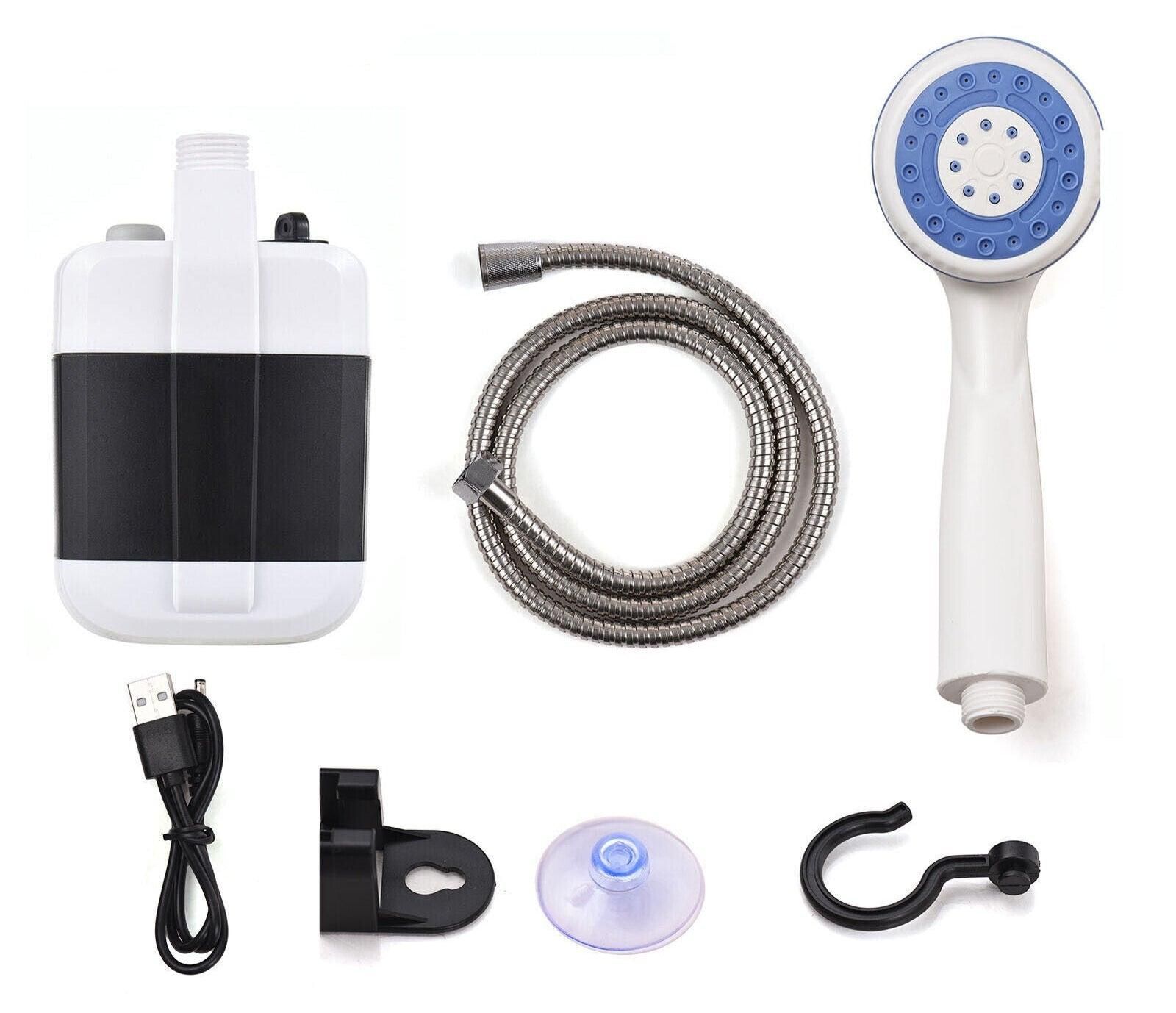 Portable Camping Mobile Shower USB Rechargeable Electric Shower Pump Outdoor - Image 1
