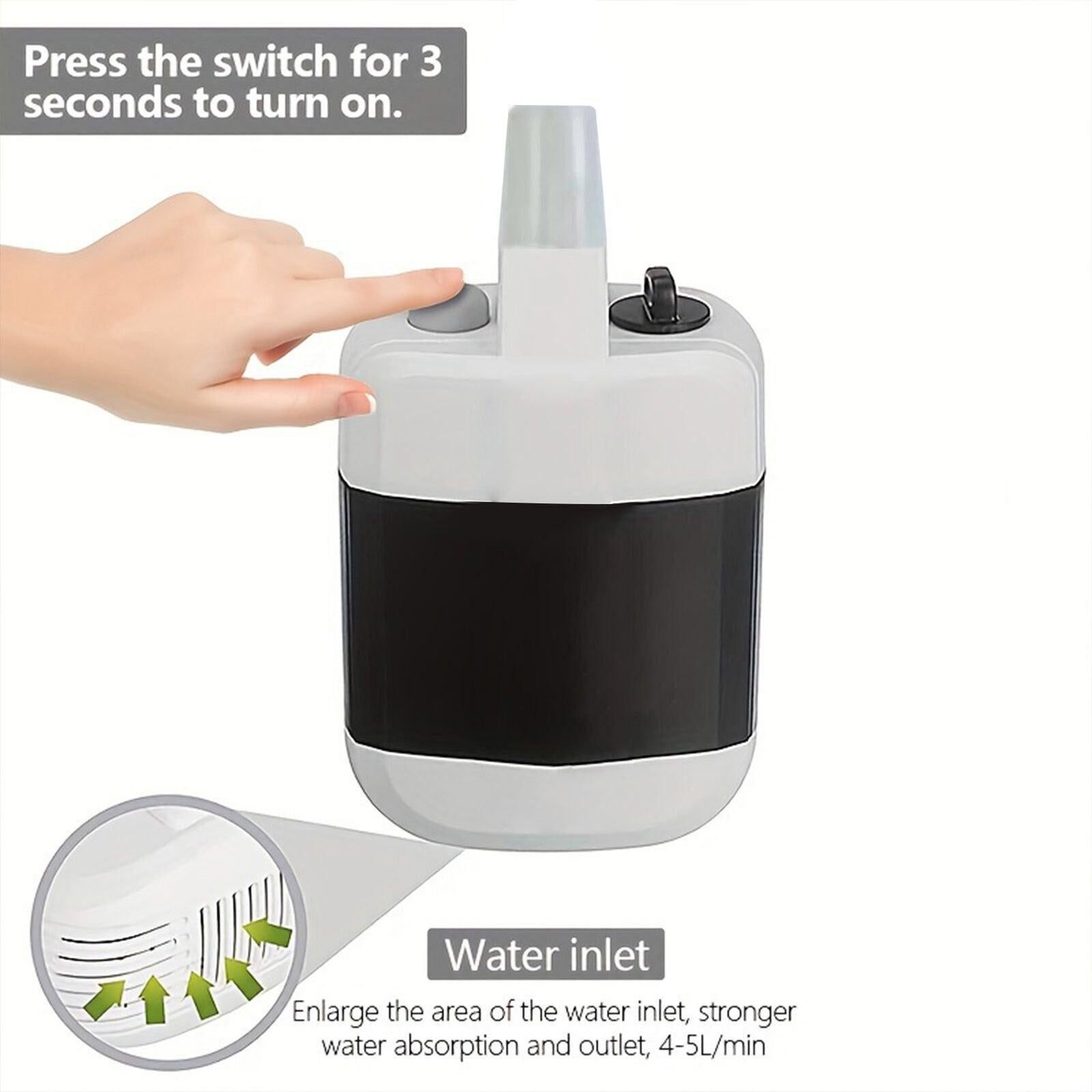 Portable Camping Mobile Shower USB Rechargeable Electric Shower Pump Outdoor - Image 4