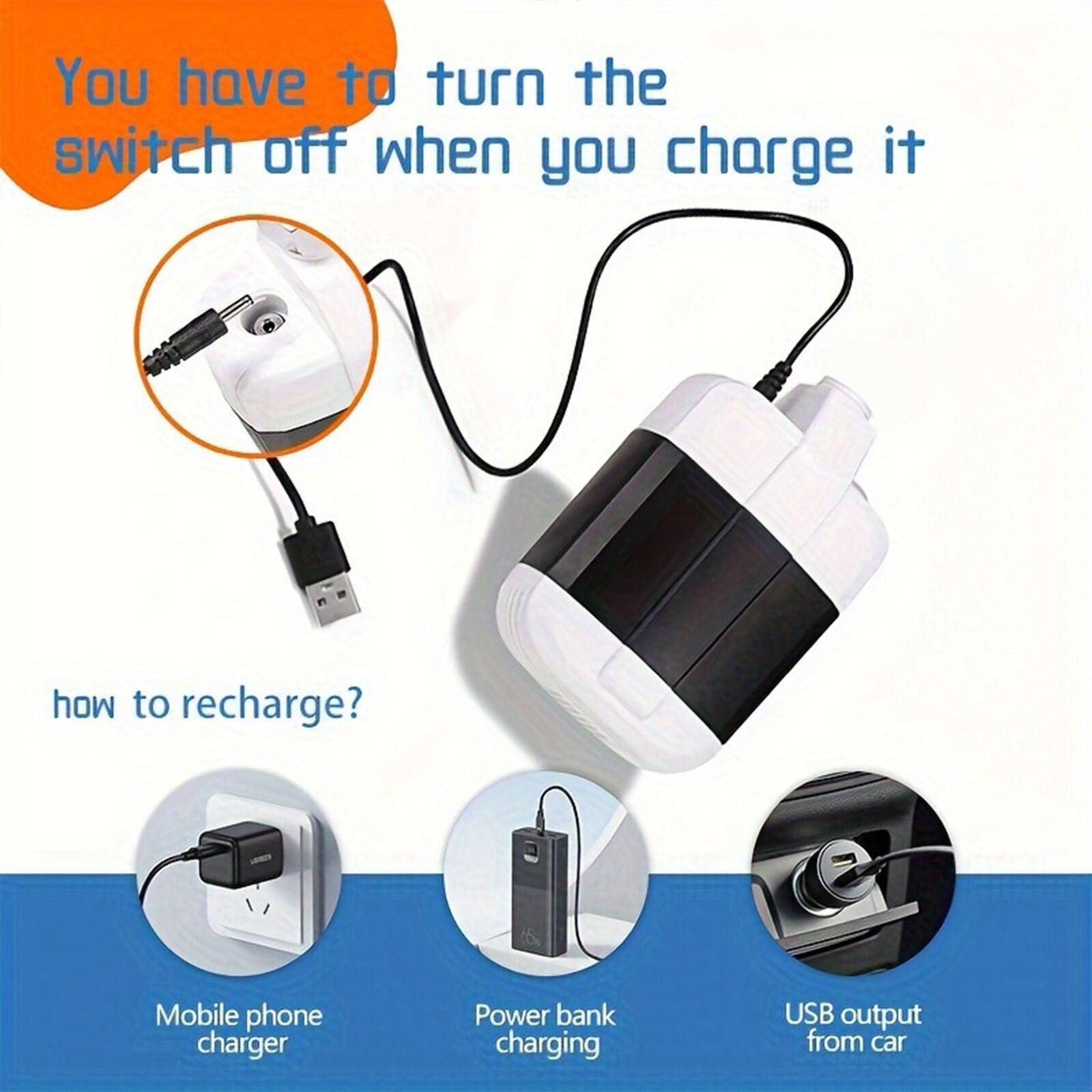 Portable Camping Mobile Shower USB Rechargeable Electric Shower Pump Outdoor - Image 6