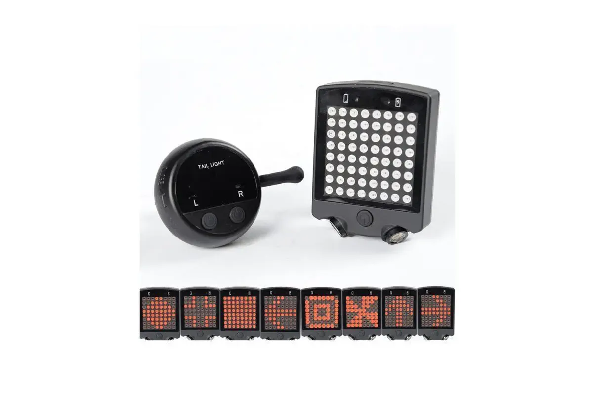 USB Rechargeable Bike Tail Light Smart Bicycle Turn Signal Lights - Image 5