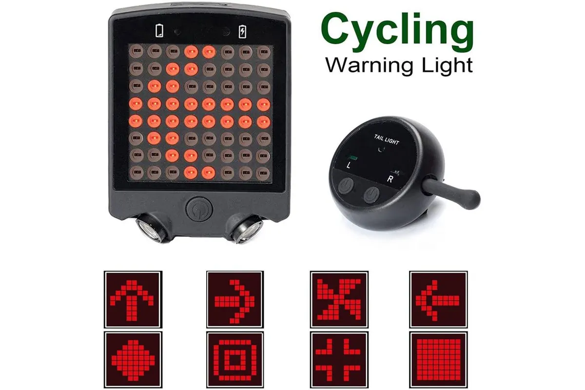 USB Rechargeable Bike Tail Light Smart Bicycle Turn Signal Lights - Image 6