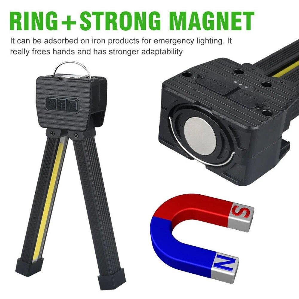 Gym Lamp for Posing,7th Gear Dimming,Portable Magnet LED Flashlight with Hook - Image 2