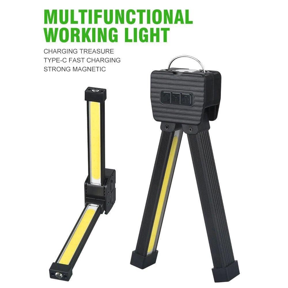 Gym Lamp for Posing,7th Gear Dimming,Portable Magnet LED Flashlight with Hook - Image 3