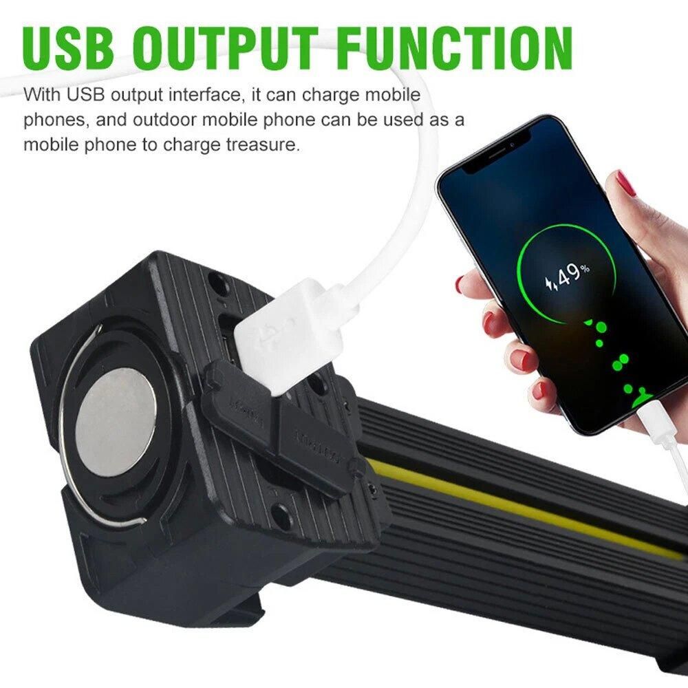 Gym Lamp for Posing,7th Gear Dimming,Portable Magnet LED Flashlight with Hook - Image 6