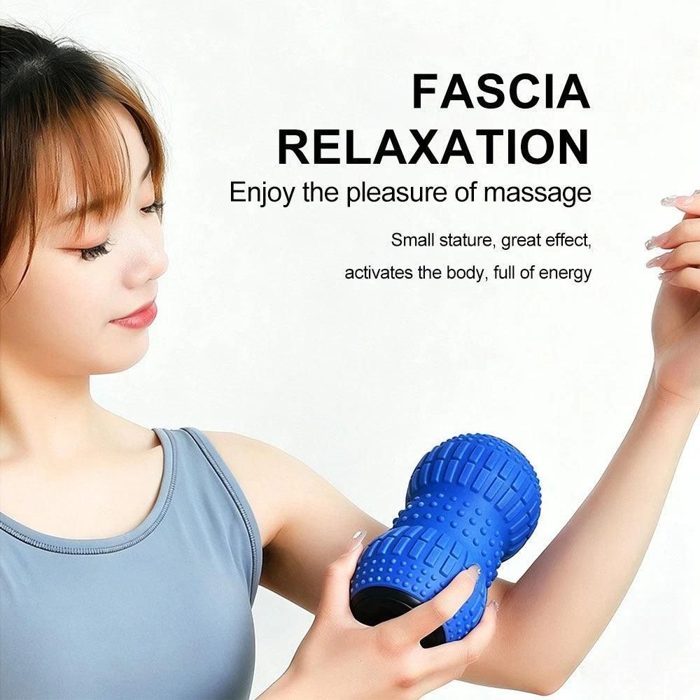 Rechargeable Electric Massage Roller Vibrating Silicone Yoga Ball Muscle Relief - Image 5