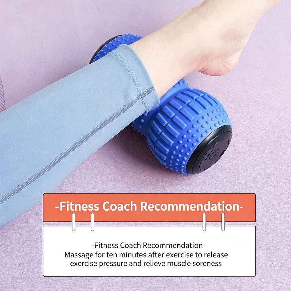 Rechargeable Electric Massage Roller Vibrating Silicone Yoga Ball Muscle Relief - Image 8