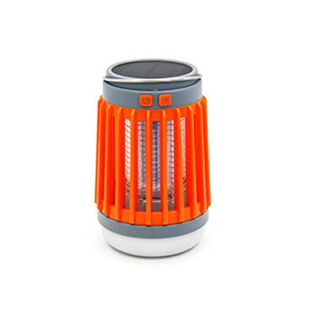 2pcs Solar and USB Mosquito Killer Camp Lamp Flashlight -Orange - Image 2