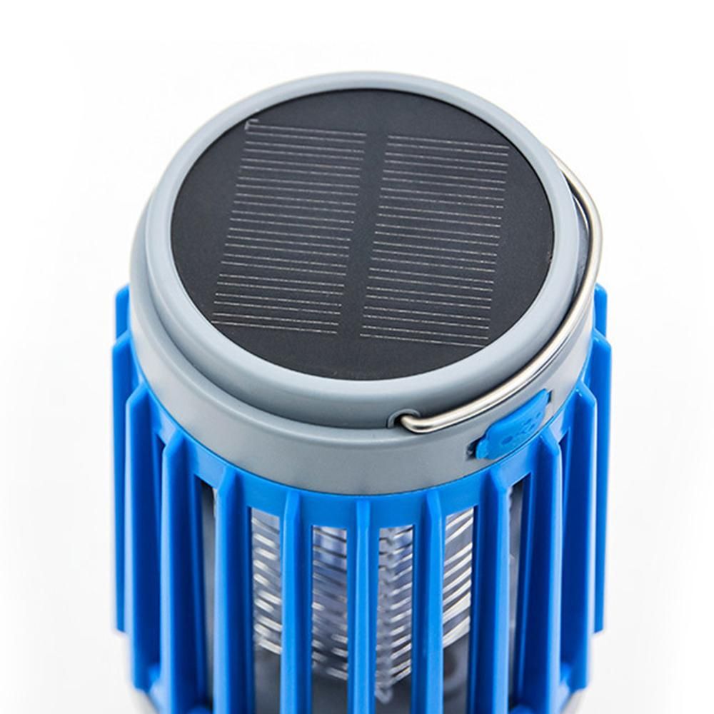 2pcs Solar and USB Mosquito Killer Camp Lamp Flashlight -Blue - Image 8