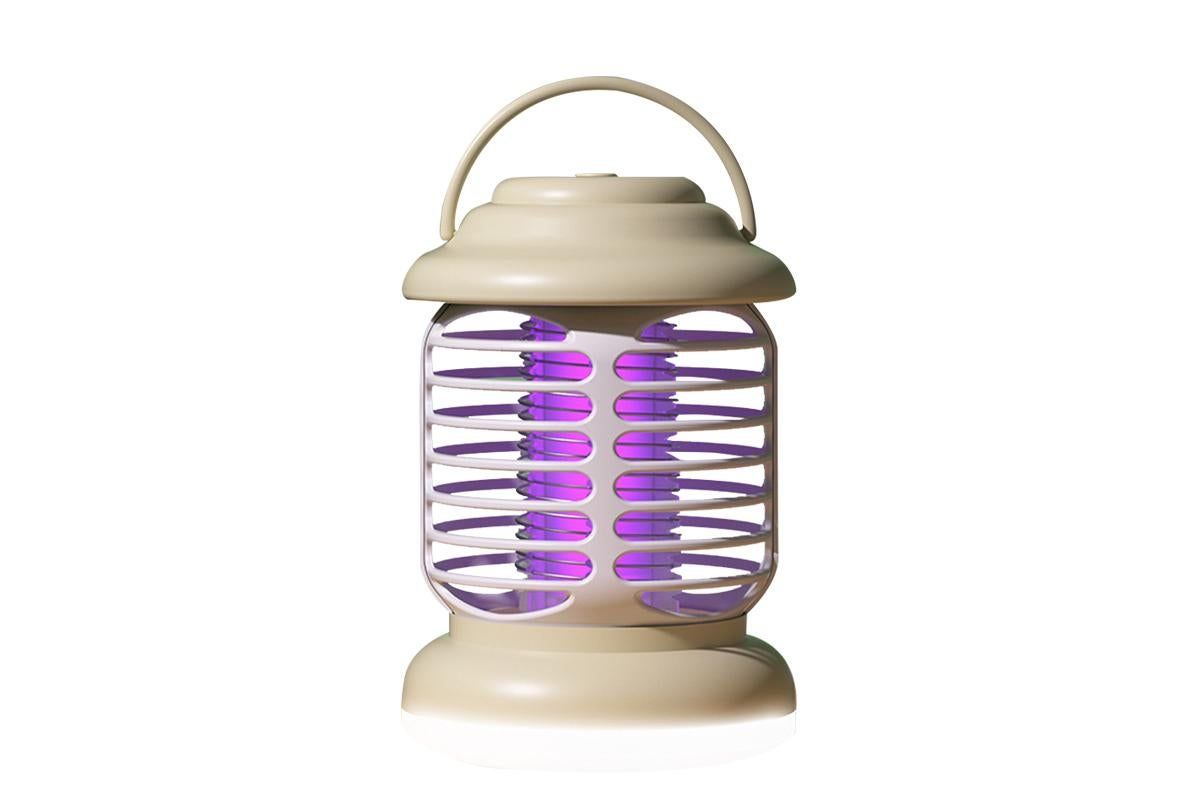 Portable Electric Mosquito Zapper Killer Lamp Trap for Indoor and Outdoor -khaki - Image 1