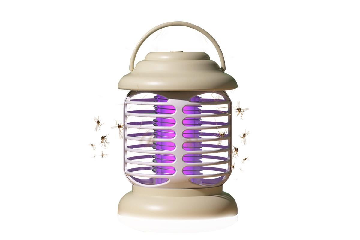 Portable Electric Mosquito Zapper Killer Lamp Trap for Indoor and Outdoor -khaki - Image 2