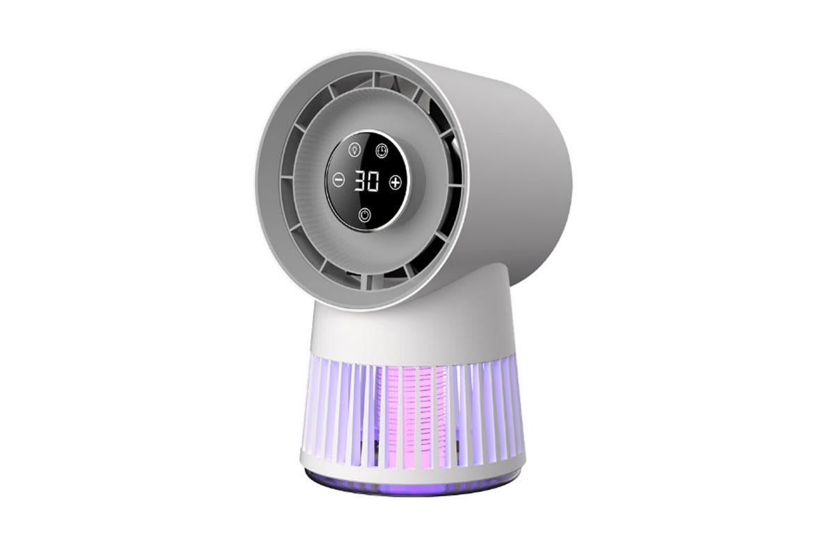 2 in 1 Electric Mosquito Lamp Fan Portable Mosquito Lamp Bug Zapper Desk Fan Bladeless - Image 1