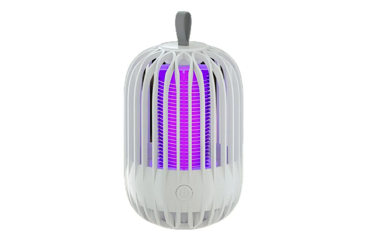USB Electric Mosquito Killer Lamp Mosquito Zapper Trap Bug Zapper lectric Fly Traps Insect Pest Control for Home, Backyard, Patio, Camping, Fishing (Grey) - Image 2