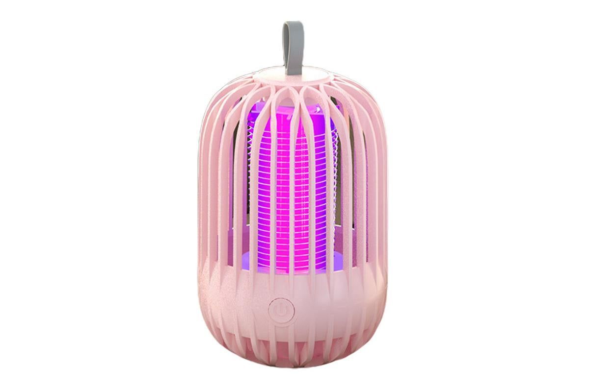 USB Electric Mosquito Killer Lamp Mosquito Zapper Trap Bug Zapper lectric Fly Traps Insect Pest Control for Home, Backyard, Patio, Camping, Fishing (Pink) - Image 1