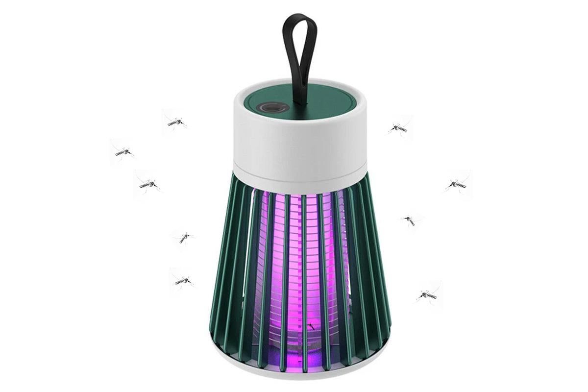 Electric Mosquito Killer Lamp Fly Traps Insect Bug Zapper For Outdoor Indoor - Green - Image 1