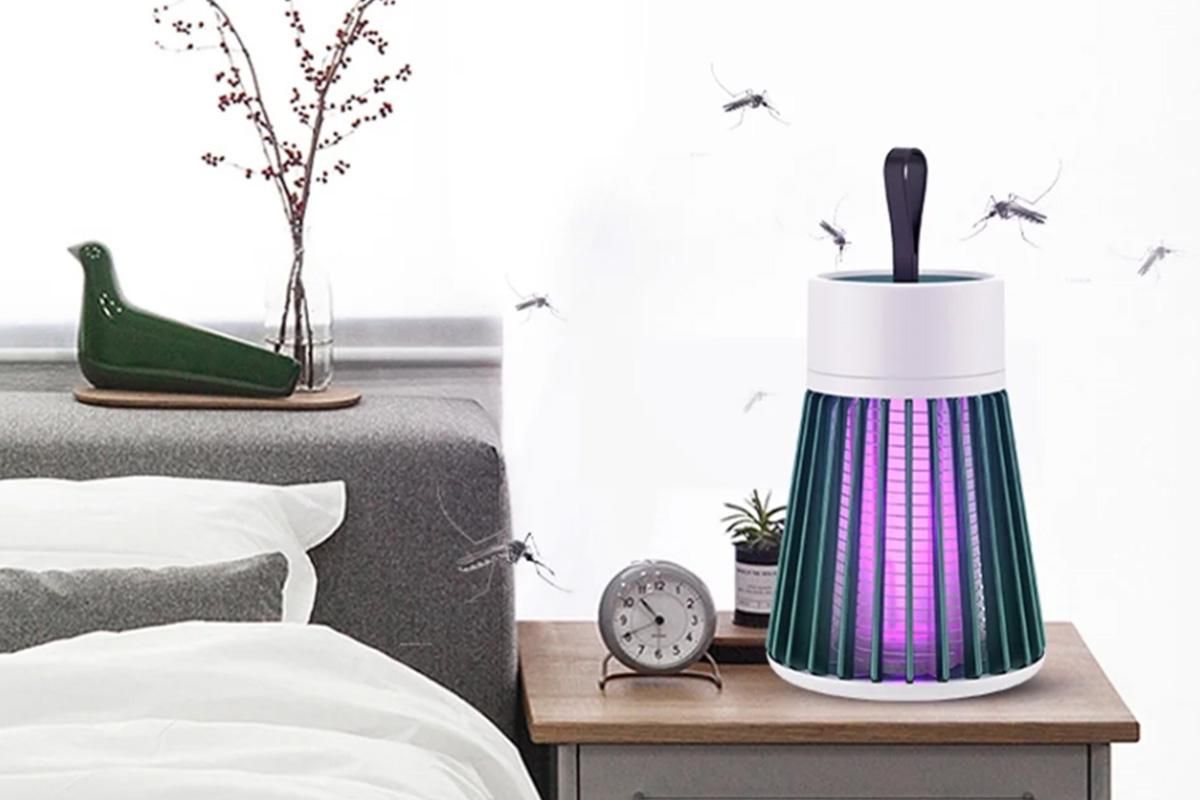 Electric Mosquito Killer Lamp Fly Traps Insect Bug Zapper For Outdoor Indoor - Green - Image 3