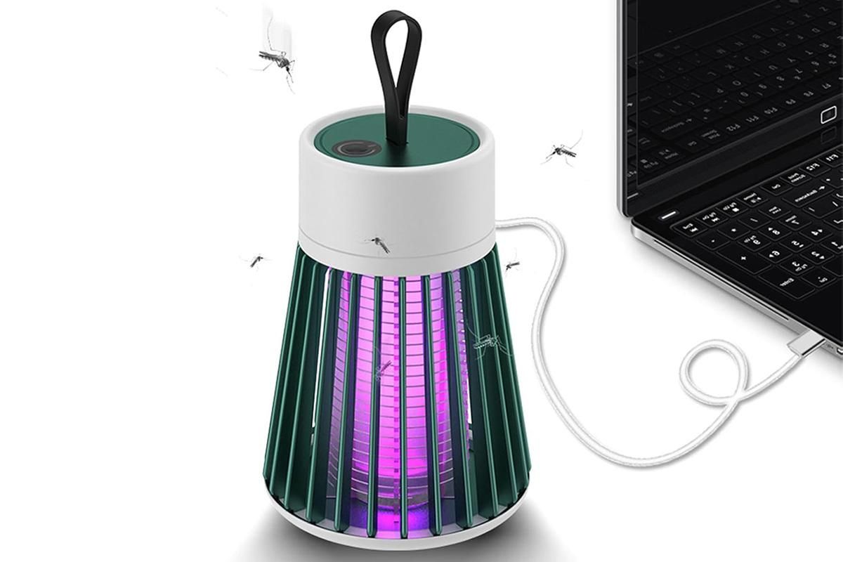 Electric Mosquito Killer Lamp Fly Traps Insect Bug Zapper For Outdoor Indoor - Green - Image 6