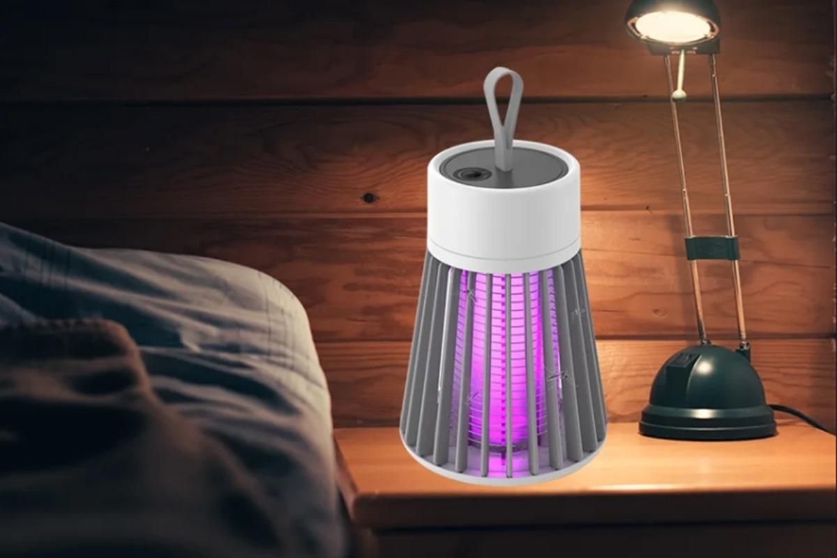 Electric Mosquito Killer Lamp Fly Traps Insect Bug Zapper For Outdoor Indoor - Grey - Image 3
