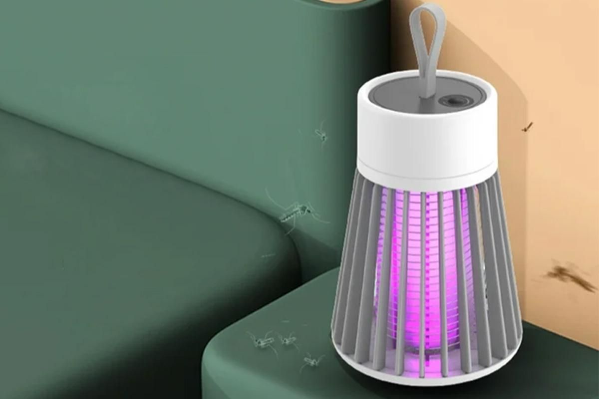 Electric Mosquito Killer Lamp Fly Traps Insect Bug Zapper For Outdoor Indoor - Grey - Image 5