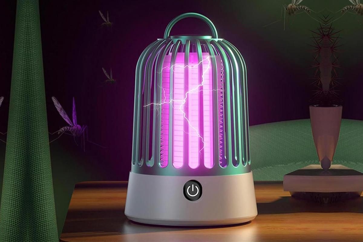 Electric Mosquito Killer Lamp Insect Catcher Fly Bug Zapper Trap LED Purple Lamp Mozzie -Green - Image 4