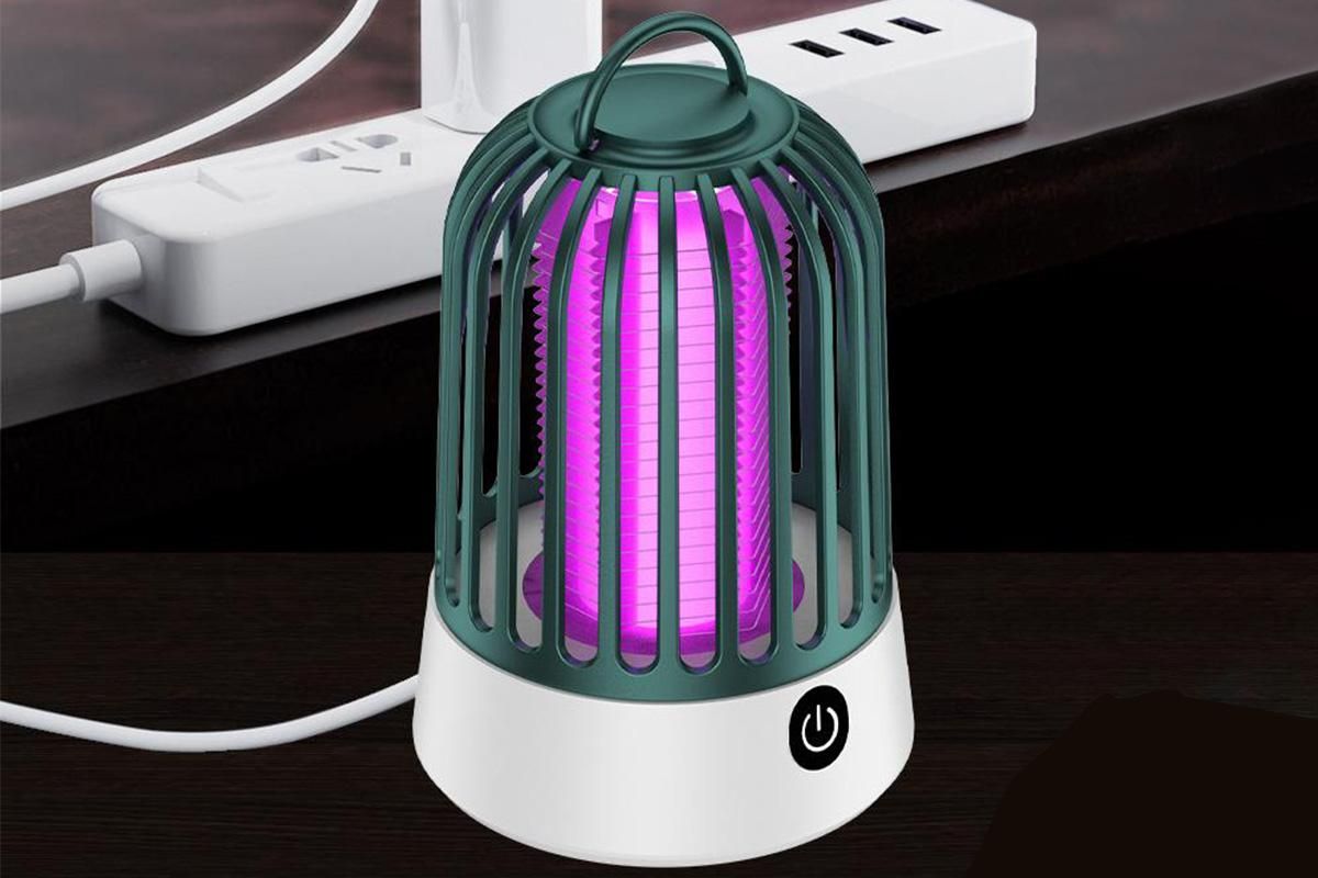 Electric Mosquito Killer Lamp Insect Catcher Fly Bug Zapper Trap LED Purple Lamp Mozzie -Green - Image 5