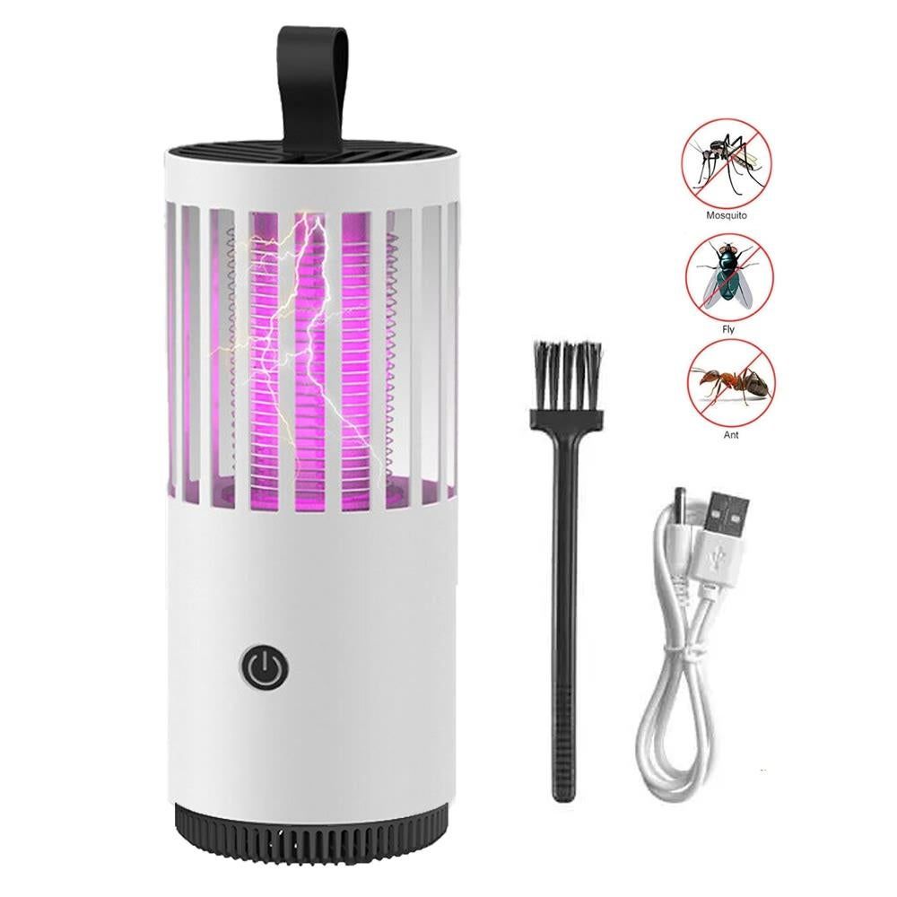 Electric Mosquito Killer Lamp Insect Catcher Fly Bug Zapper Trap LED Purple Lamp Mozzie -Grey - Image 7