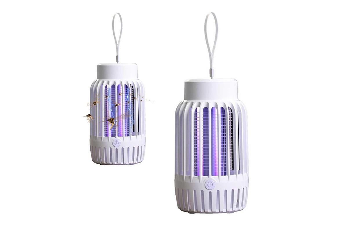 Electric Zapper Portable Rechargeable Mosquito Killer Lamp Trap -White - Image 8