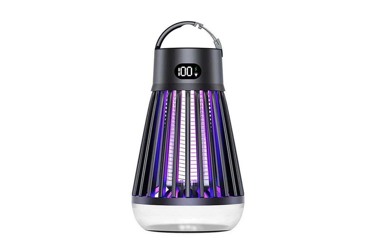 Electric Zapper Portable Rechargeable Mosquito Killer Lamp Trap -Black - Image 2