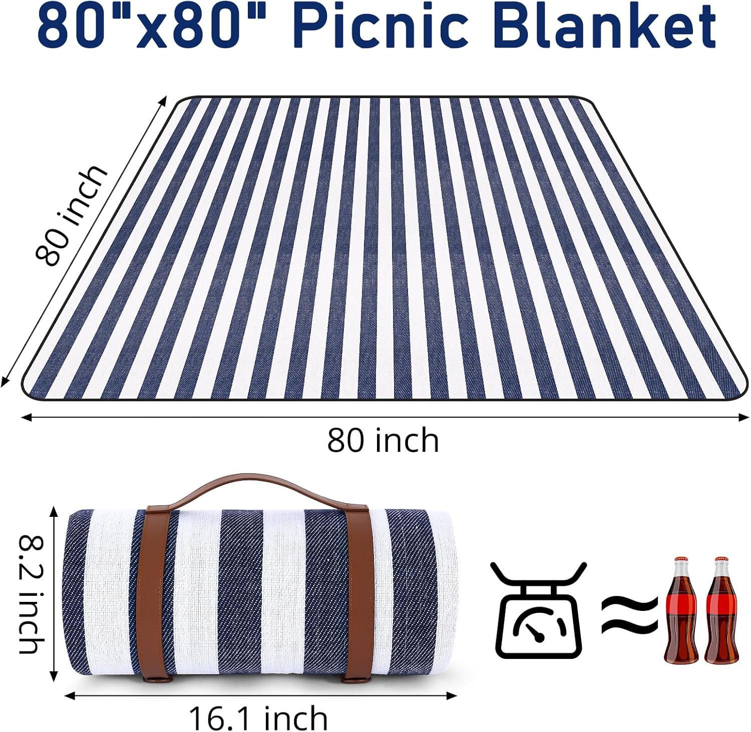 Outdoor Picnic Blanket Waterproof Mat Extra Wide Camping Tent Ground Sheet for Hiking and Outdoor Activities - Black M - Image 2