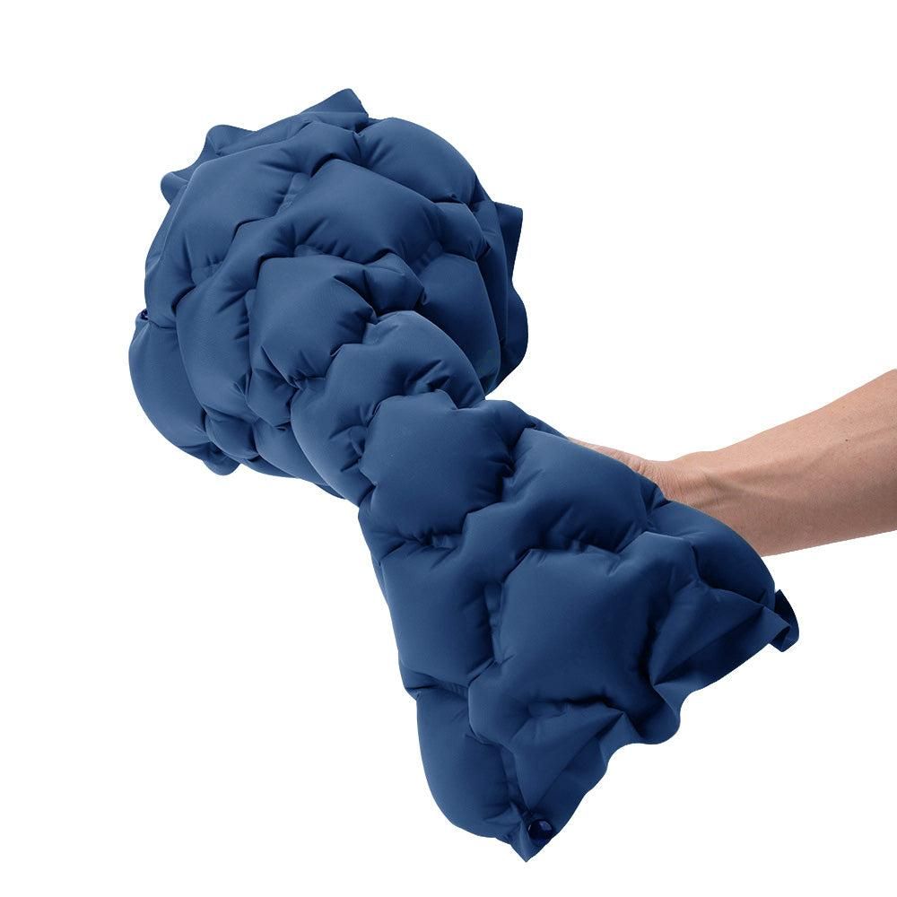 Foldable Inflatable Camping Seat Cushion Portable Seat Pad for Travel Outdoors Navy - Image 6