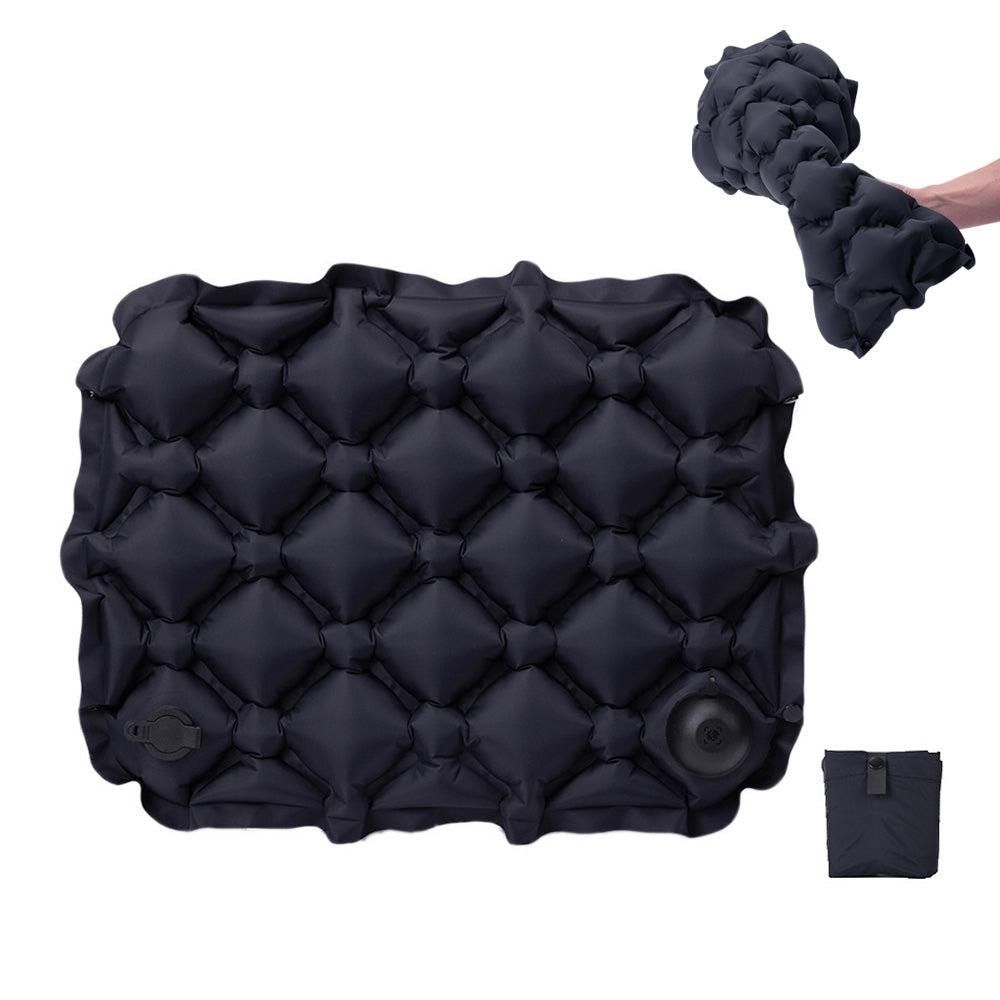 Foldable Inflatable Camping Seat Cushion Portable Seat Pad for Travel Outdoors Navy - Image 7