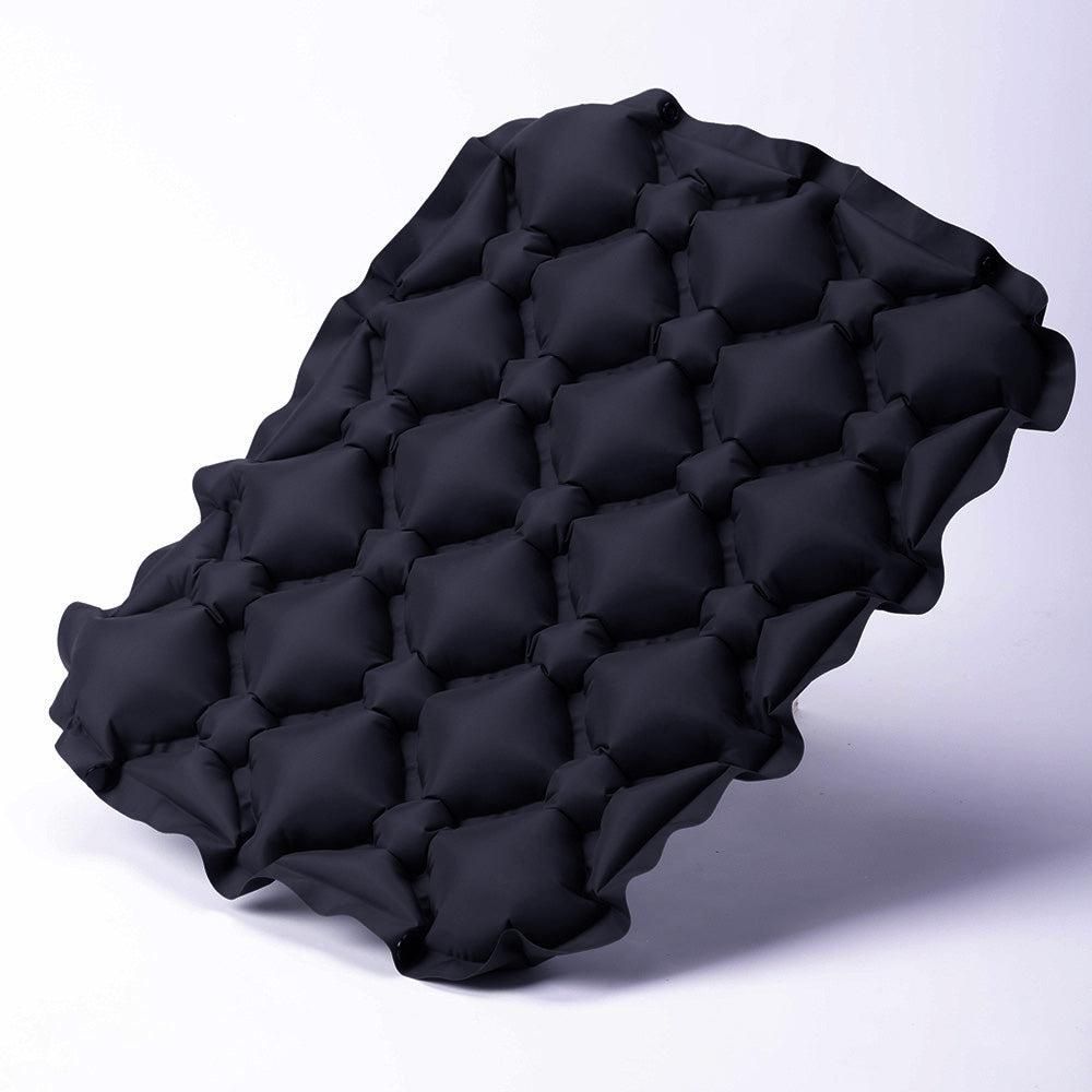 Foldable Inflatable Camping Seat Cushion Portable Seat Pad for Travel Outdoors Black - Image 6