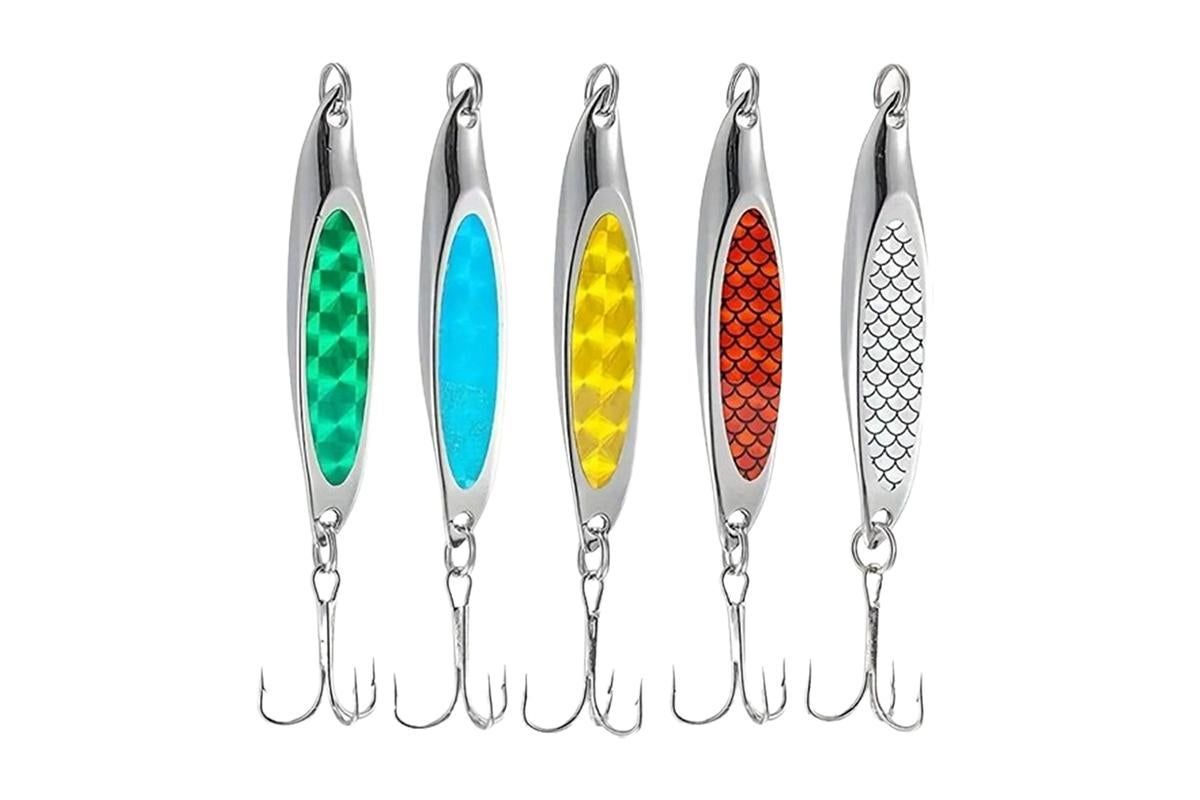 Fishing Lure Metal Slugs Slice Spoon Spinner Baits Tackle Mackerel Tailor Lures - Image 1