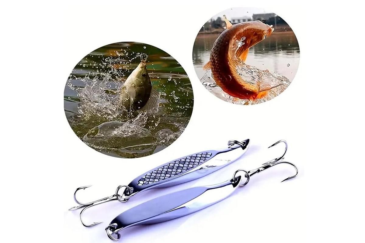 Fishing Lure Metal Slugs Slice Spoon Spinner Baits Tackle Mackerel Tailor Lures - Image 4