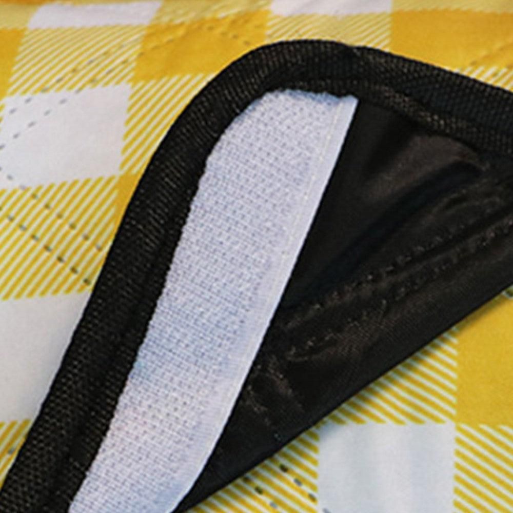 Foldable Picnic Mat Water-resistant Soft Camping Blanket Beach Outdoor Mat Yellow L - Image 3