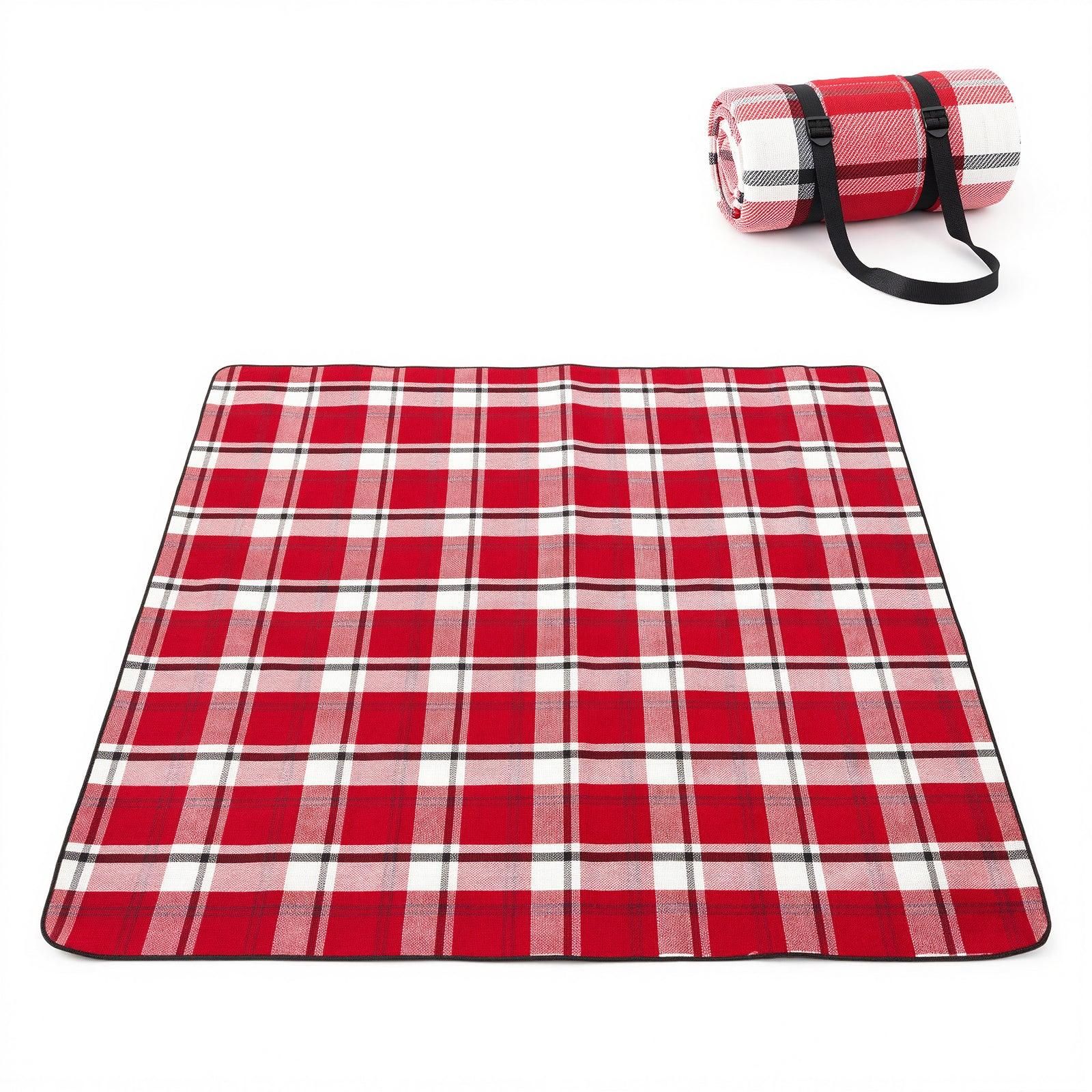 Waterproof Picnic Blanket Beach Outdoor Camping Mat Large Foldable Blue - Image 7