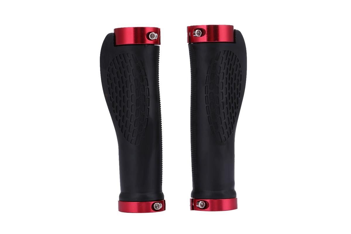 Cycling Lock-On MTB Ergonomic Mountain Bike Rubber Grips Bicycle Handlebar - Red - Image 8